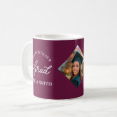 Mug Elegant Cap Topper Custom Graduate Photo Keepsake (Devant gauche)
