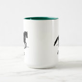 Mug Élégant cavalier de pression exécutant une Pirouet (Centre)