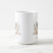 Mug Élégant Cerf de la Forêt Rustique d'Hiver (Centre)