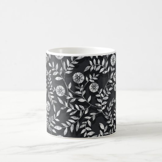 Mug Elegant Chalkboard Floral Pattern (Centre)