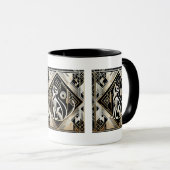 Mug Élégant chat Art déco (Devant droit)