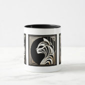 Mug Élégant chat Art déco (Centre)