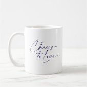 Mug Elégant "Cheers to Love" (Gauche)