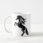 Mug Elégant Cheval d'élevage Silhouette Design (Gauche)