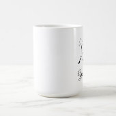 Mug Élégant cheval en couleur noire (Centre)
