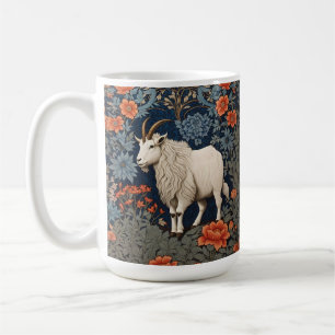 Mug Élégant chèvre de montagne William Morris inspiré