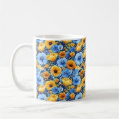Mug Élégant Chic Coloré Moderne Fleurs (Gauche)