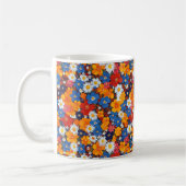 Mug Élégant Chic Coloré Moderne Fleurs (Gauche)