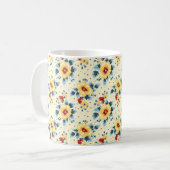 Mug Élégant Chic Coloré Moderne Fleurs (Devant gauche)