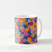 Mug Élégant Chic Coloré Moderne Roses (Devant droit)