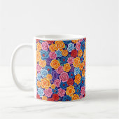 Mug Élégant Chic Coloré Moderne Roses (Gauche)