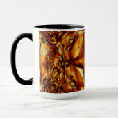 Mug Élégant Chic Cuivre Or Star de Noël (Gauche)