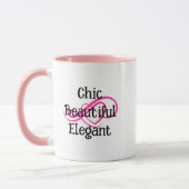 Mug Élégant, Chic et Beau (Gauche)