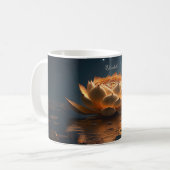Mug Élégant Chic Lotus Doré Yoga (Devant gauche)
