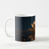 Mug Élégant Chic Lotus Doré Yoga (Gauche)