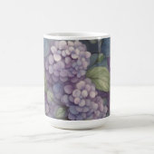 Mug Elégant chic pourpre pourpre chic aquarelle fleuri (Centre)
