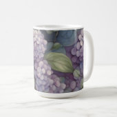 Mug Elégant chic pourpre pourpre chic aquarelle fleuri (Devant droit)