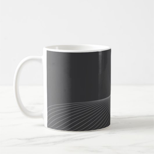 Mug Elégant, chic, simple, moderne motif graphique (Gauche)