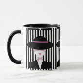Mug "Elegant Chic Woman avec Casquette : Stylo (Gauche)