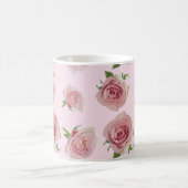 Mug Elegant classic rose rose rose rose flower pattern (Centre)