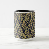 Mug Élégant Combo Feuille Dorée (Centre)