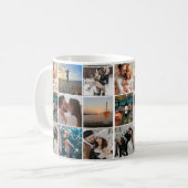 Mug élégant couple 9 photos collage valentines (Devant gauche)