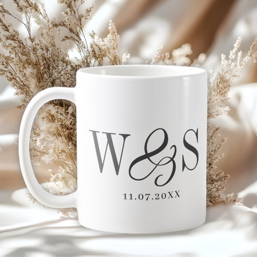 Mug Elégant couple mariage blanc