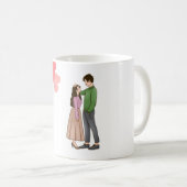 Mug Élegant Couple Romantique (Devant droit)