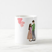 Mug Élegant Couple Romantique (Centre)