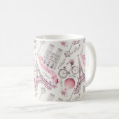 Mug Elégant croquis de mode Paris France (Devant droit)