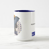 MUG ELEGANT CROWNS - BLUE SUNFLOWER (Centre)