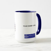 MUG ELEGANT CROWNS - BLUE SUNFLOWER (Devant droit)