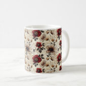 Mug Élégant Cute Sophistiqué Rustique Romantique Flora (Devant droit)