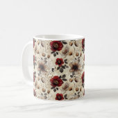 Mug Élégant Cute Sophistiqué Rustique Romantique Flora (Devant gauche)
