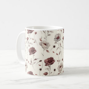 Mug Élégant Cute Sophistiqué Rustique Romantique Flora