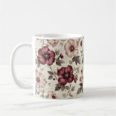 Mug Élégant Cute Sophistiqué Rustique Romantique Flora (Gauche)