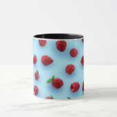Mug Elégant Design Moderne Chic Raspberry tendance (Centre)