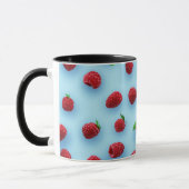 Mug Elégant Design Moderne Chic Raspberry tendance (Gauche)