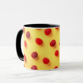 Mug Elégant Design Moderne Chic Raspberry tendance (Devant gauche)