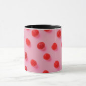 Mug Elégant Design Moderne Chic Raspberry tendance (Centre)