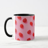 Mug Elégant Design Moderne Chic Raspberry tendance (Gauche)