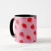 Mug Elégant Design Moderne Chic Raspberry tendance (Devant gauche)