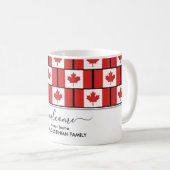 Mug Élégant DRAPEAU DE Bienvenue CANADA (Devant droit)