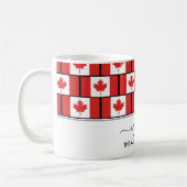 Mug Élégant DRAPEAU DE Bienvenue CANADA (Gauche)