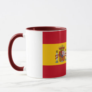 Mug Elégant drapeau espagnol Vintage en céramique reco