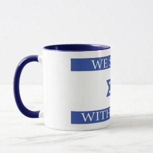 Mug Elégant drapeau israélien Vintage Couvert de céram