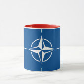 Mug Élégant drapeau Vintage de l'OTAN couvert (Centre)