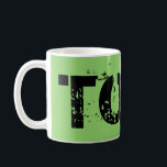 Mug Élégant du noir orphelin, caractères gras, grands<br><div class="desc">tasse urbaine de caractère gras de police de style avec le nom d'élégant du noir d'orphelin d'exposition de TV</div>