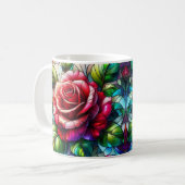 Mug Élégant effet Rose en verre (Devant gauche)