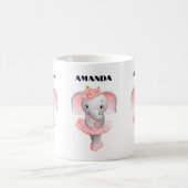 Mug Élégant Éléphant Ballerine En Pointe (Centre)
